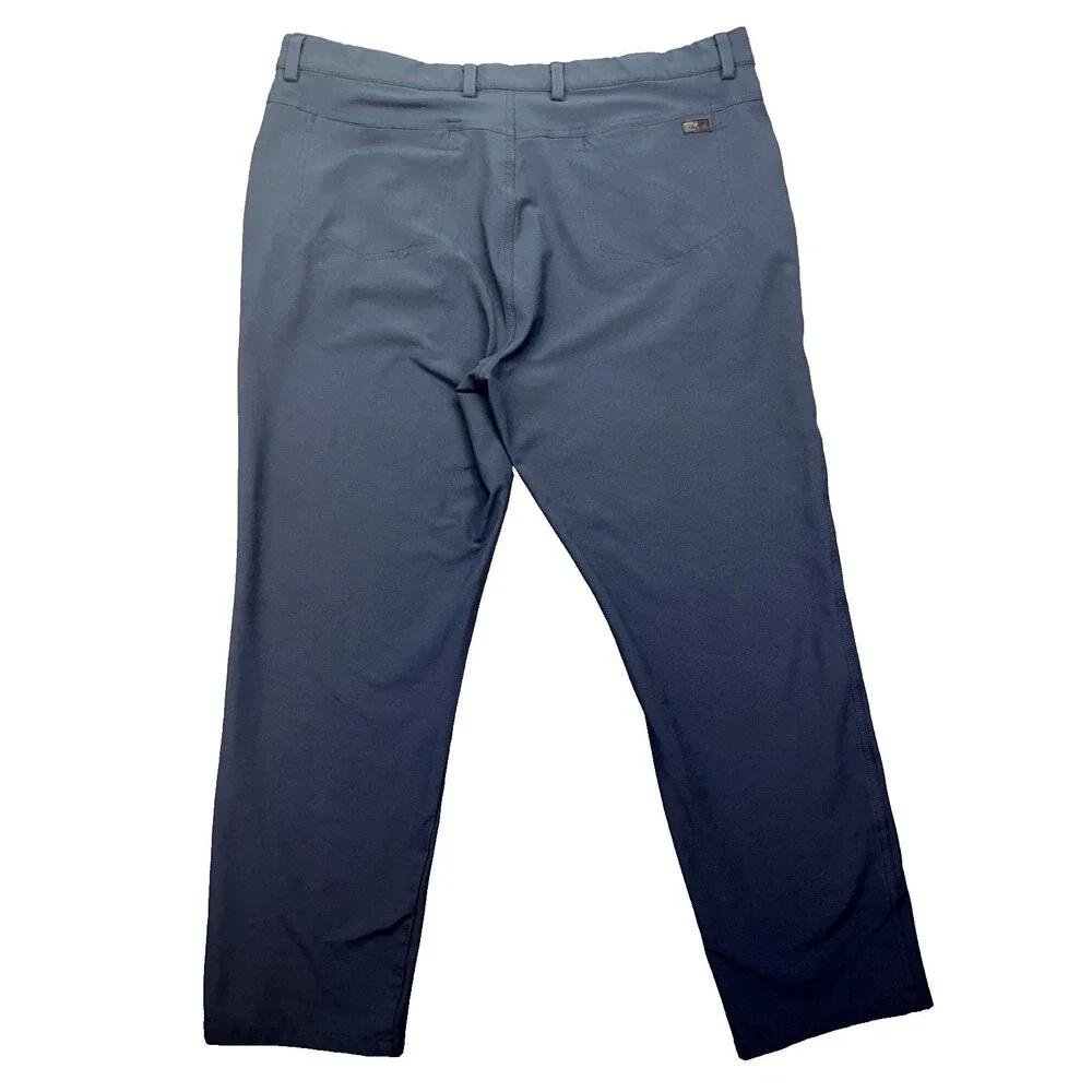 Greg Norman Pants‎ Mens Size 39x29 Blue Jordan Trouser Mid Rise Golf Shark Navy